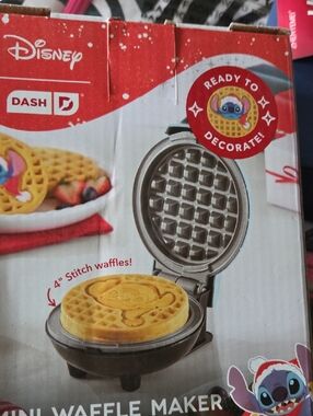 Disney Stitch Mini Waffle Maker in Red and Black